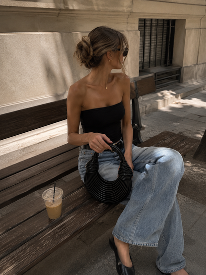 Sac Rond Sculptural Femme – Design Bohème Luxe