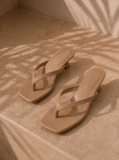 Sandales Élégance Minimaliste – Talon Chic & Design Épuré