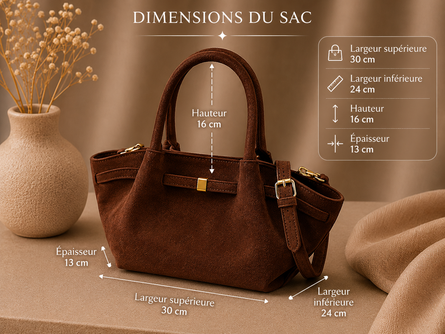 Sac “Velours Parisien” – Sac Élégant Femme