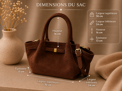 Sac “Velours Parisien” – Sac Élégant Femme