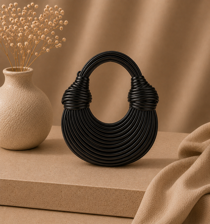 Sac Rond Sculptural Femme – Design Bohème Luxe