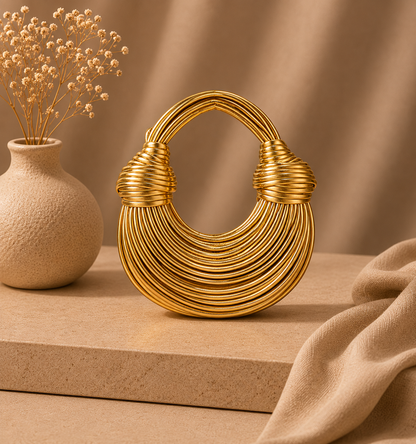 Sac Rond Sculptural Femme – Design Bohème Luxe