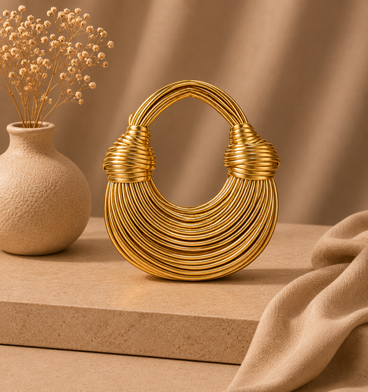 Sac Rond Sculptural Femme – Design Bohème Luxe